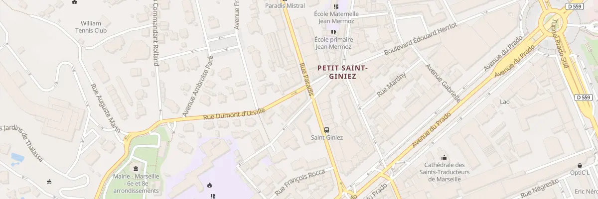 Plan du 540 Rue paradis à Marseille 8e Arrondissement