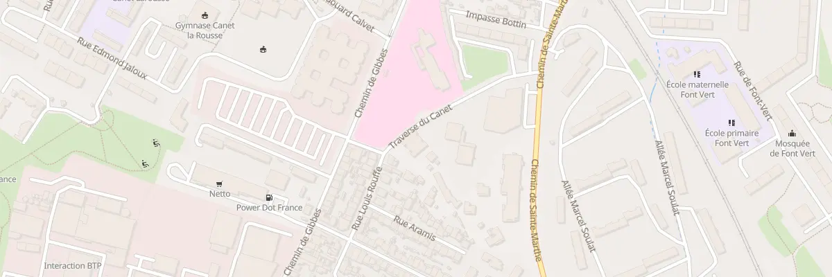 Plan du 2 Tra du Canet à Marseille 14e Arrondissement