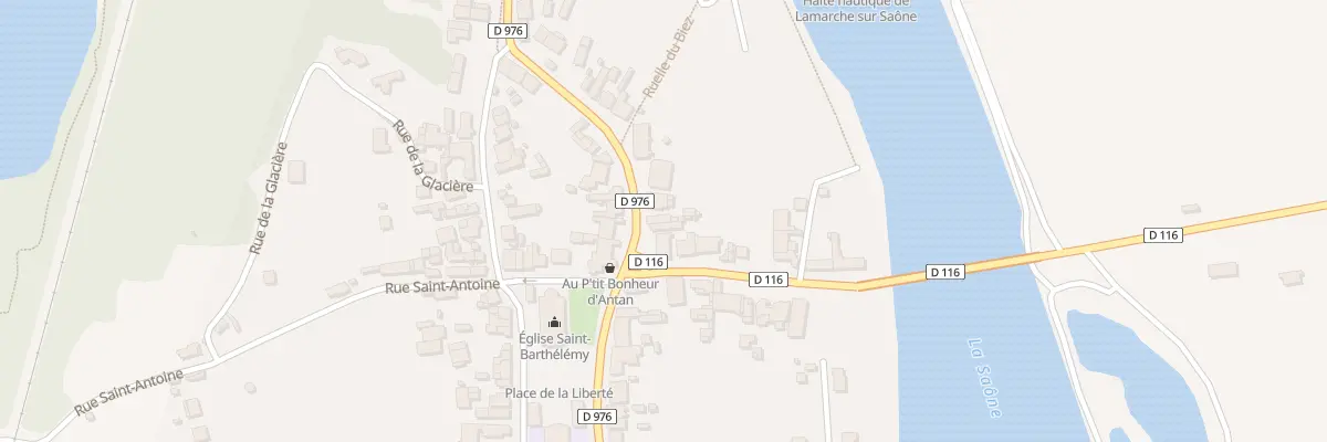 Plan du 25 Rue General de Gaulle à Lamarche-sur-Saône