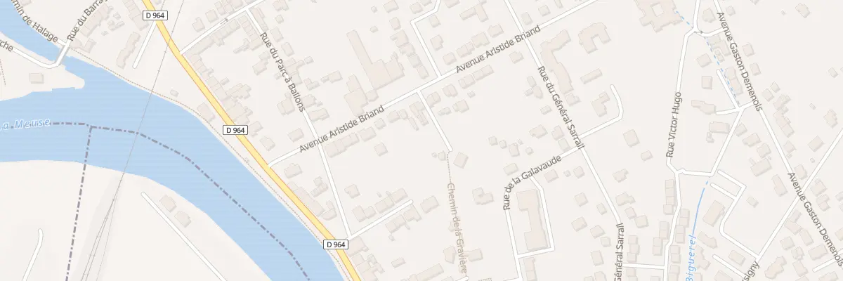 Plan du 12 Av Aristide Briand à Belleville-sur-Meuse