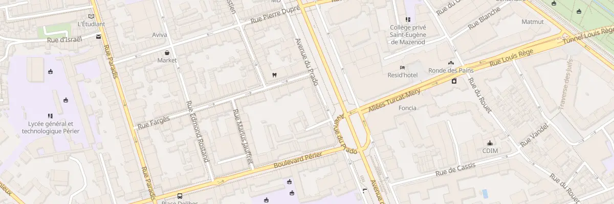Plan du 116 Av du Prado à Marseille 8e Arrondissement