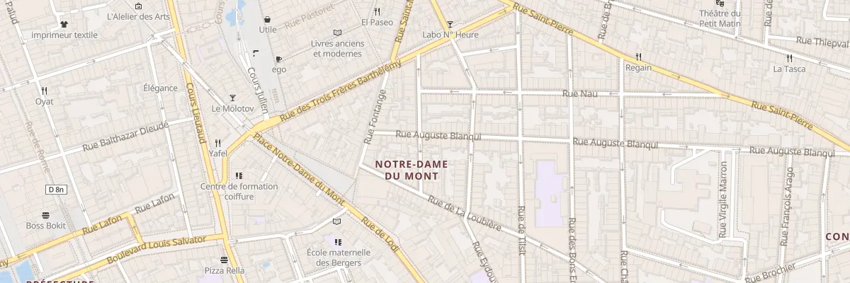 Plan du 18 Rue auguste blanqui à Marseille 6e Arrondissement