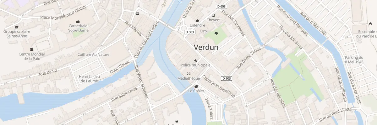 Plan du 16 Rue du Président Poincaré à Verdun