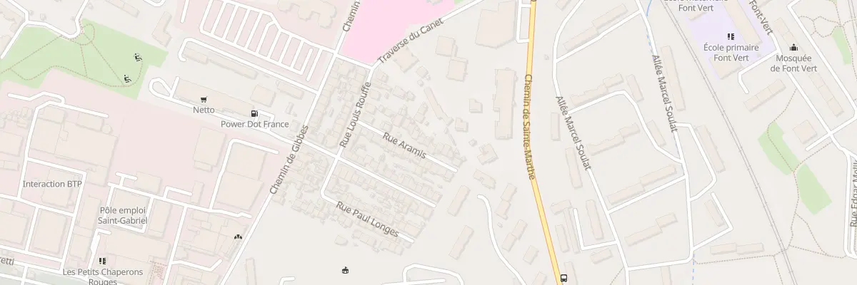 Plan du 23 Rue aramis à Marseille 14e Arrondissement