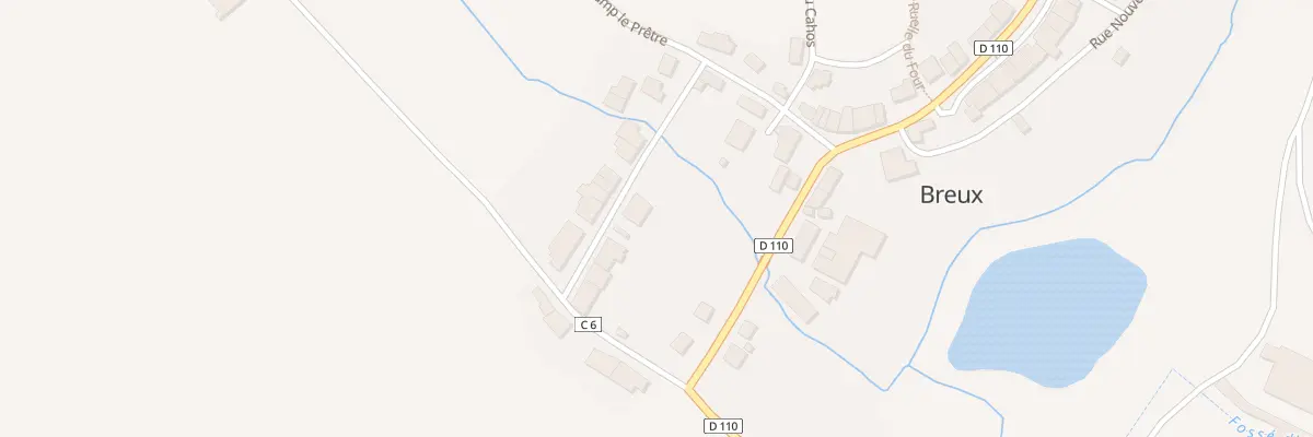 Plan du 6 Rue de la Vieille Ville à Breux