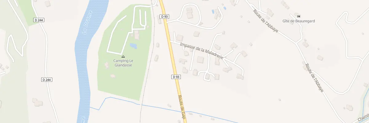 Plan du 80 Imp Solaure à Die