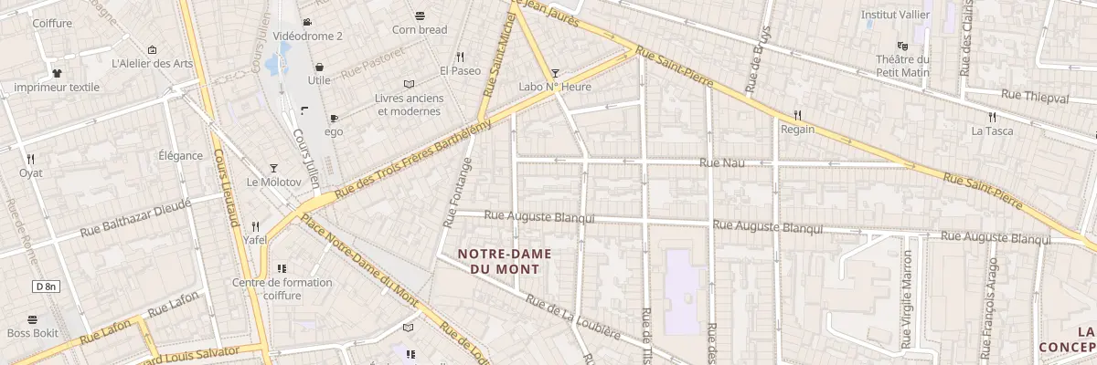 Plan du 10 Rue nau à Marseille 6e Arrondissement