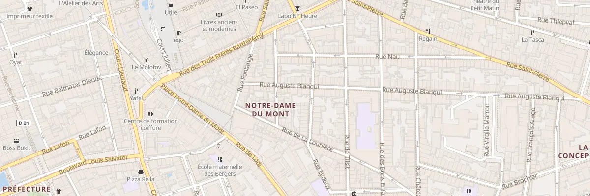 Plan du 26 Rue auguste blanqui à Marseille 6e Arrondissement