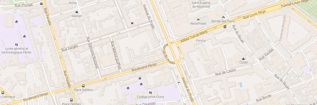 Plan du 132 Av du Prado à Marseille 8e Arrondissement