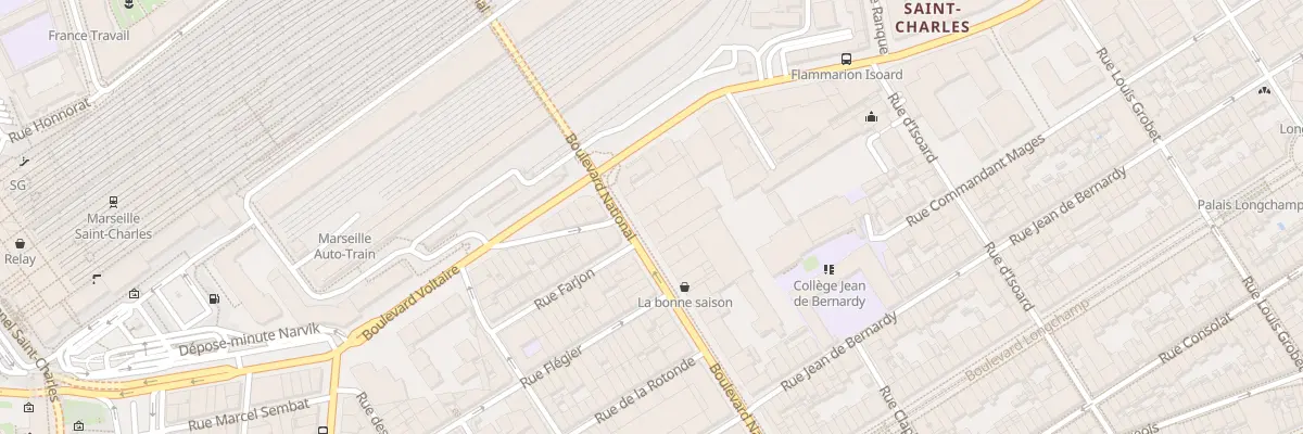 Plan du 34 Bd National à Marseille 1er Arrondissement