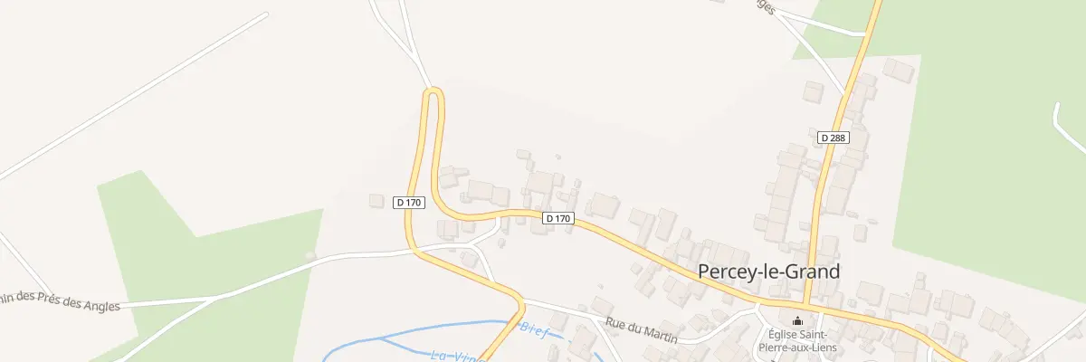 Plan du 17 Rue du Chateau à Percey-le-Grand