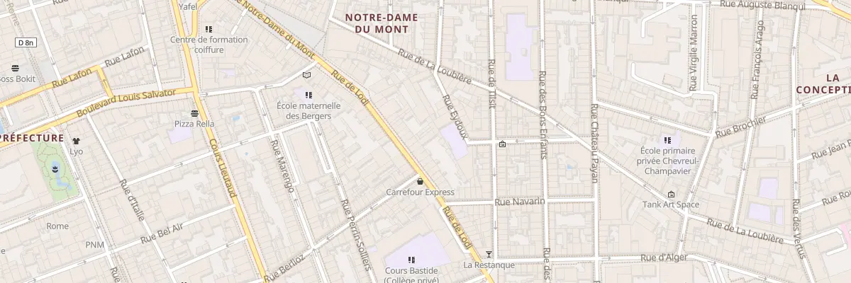 Plan du 39 Rue de lodi à Marseille 6e Arrondissement