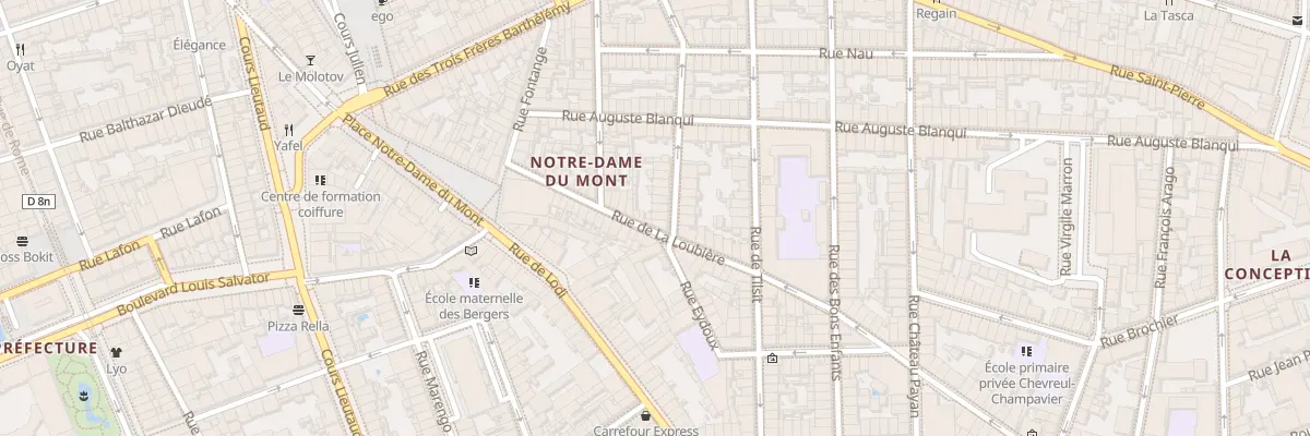 Plan du 30 Rue augustin fabre à Marseille 6e Arrondissement