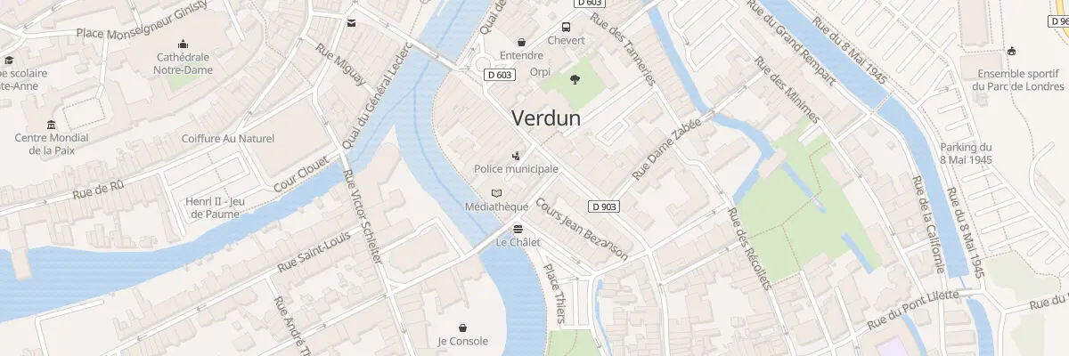 Plan du 13 Rue Léon Gambetta à Verdun