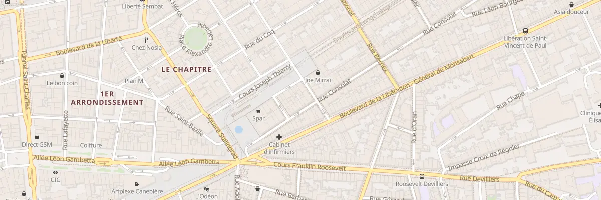 Plan du 13 Rue consolat à Marseille 1er Arrondissement