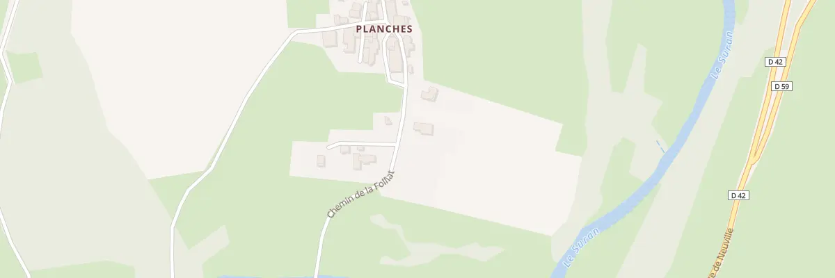 Plan du 163 Che de la Folliat à Neuville-sur-Ain