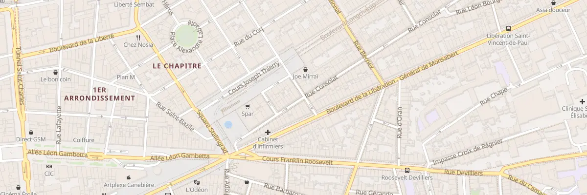 Plan du 15 Rue consolat à Marseille 1er Arrondissement