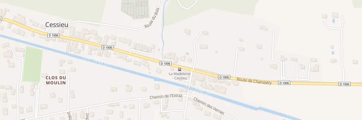 Plan du 93 Rte de Chambéry à Cessieu