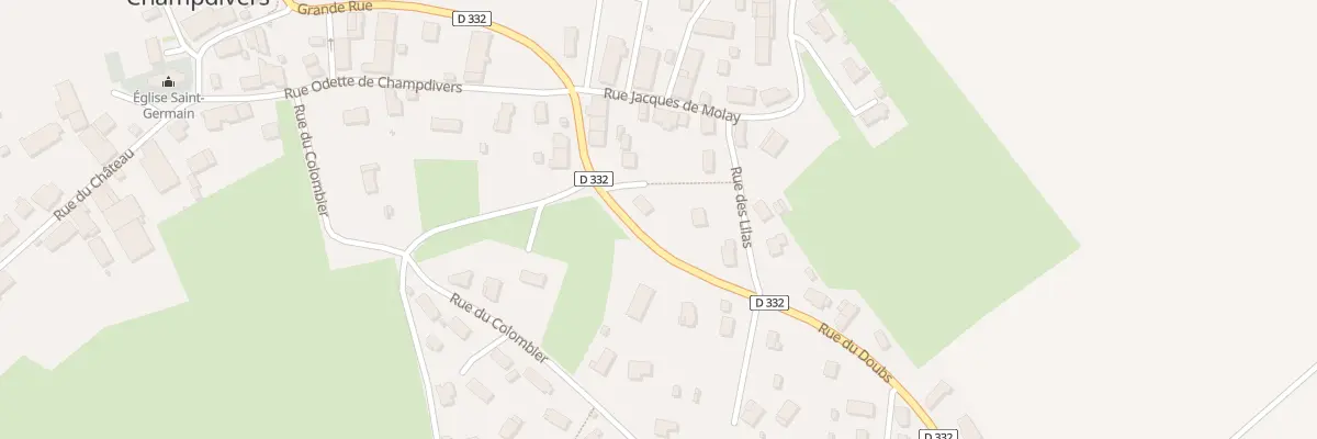 Plan du 3 Rue du Doubs à Champdivers