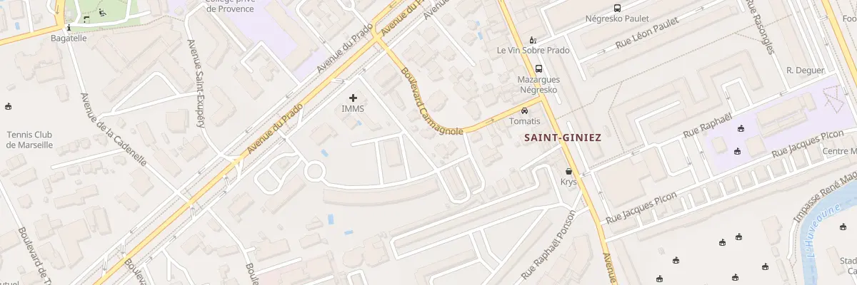 Plan du 21 Bd Carmagnole à Marseille 8e Arrondissement