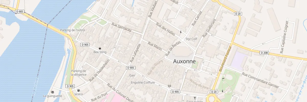 Plan du 13 Rue Marin à Auxonne