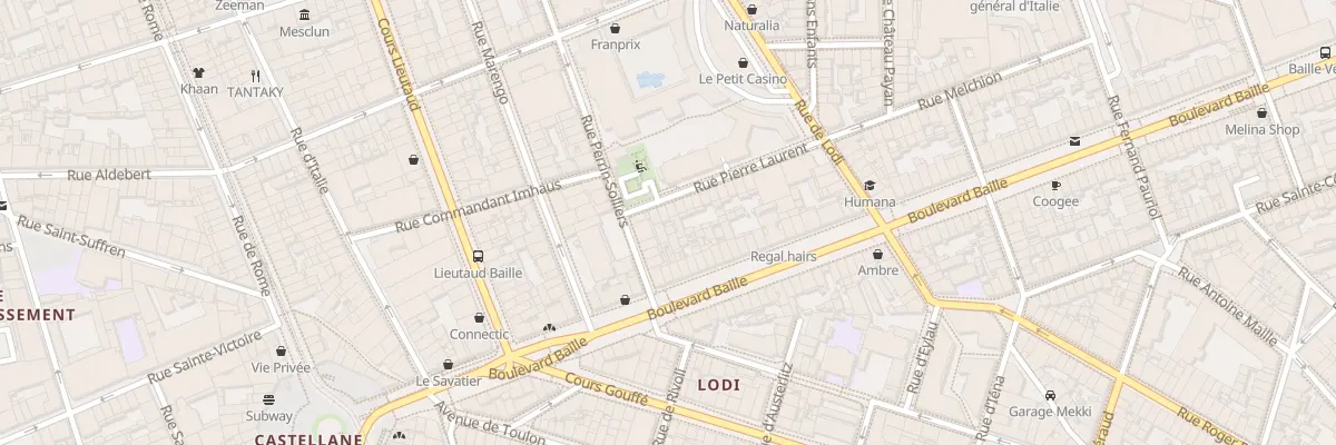 Plan du 4 Rue pierre laurent à Marseille 6e Arrondissement