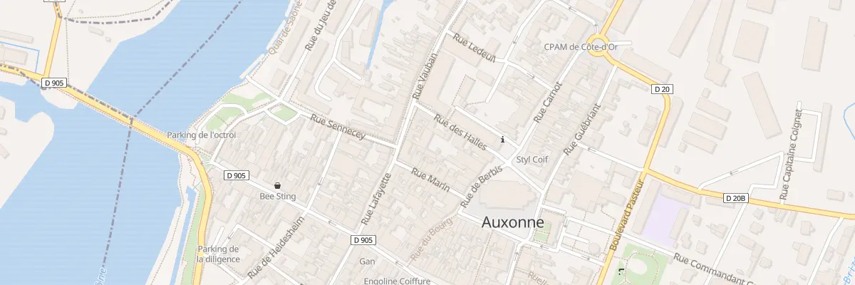 Plan du 3 Rue Vauban à Auxonne