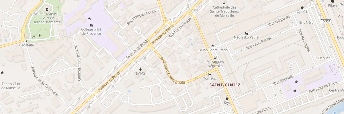 Plan du 24 Bd Carmagnole à Marseille 8e Arrondissement