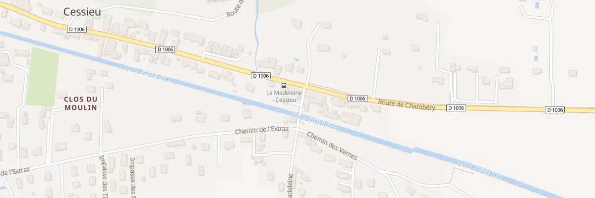 Plan du 2C Che du Pont de la Madeleine à Cessieu