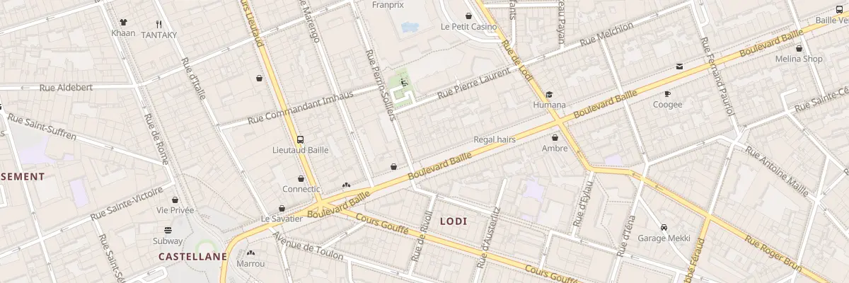 Plan du 33 Bd Baille à Marseille 6e Arrondissement