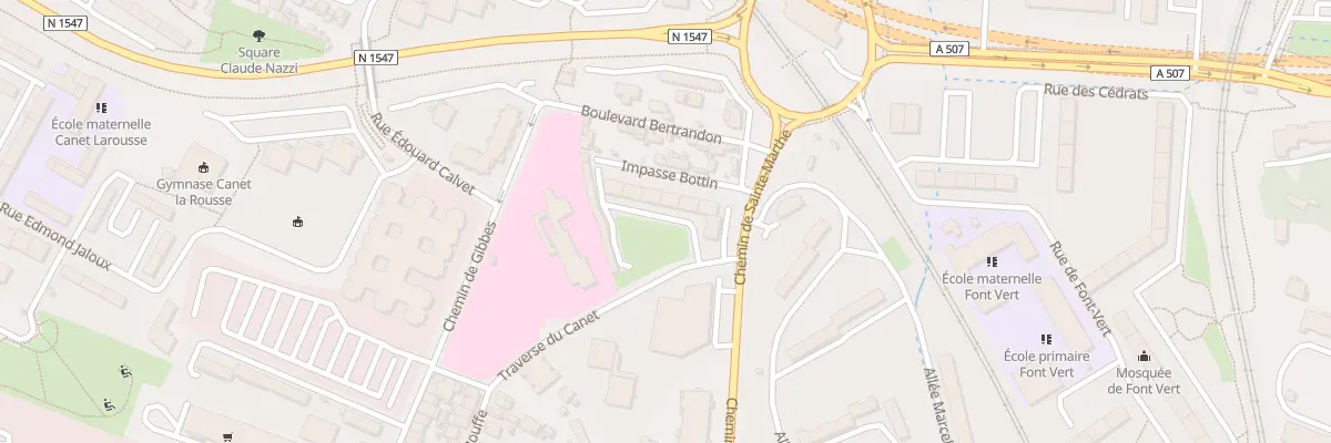 Plan du 175 Che Sainte-Marthe à Marseille 14e Arrondissement