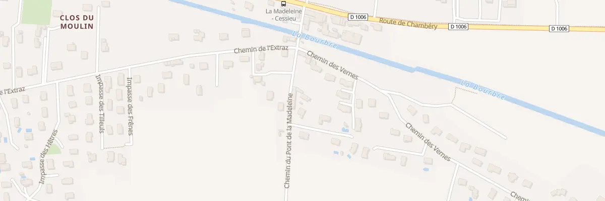 Plan du 13 Che du Pont de la Madeleine à Cessieu