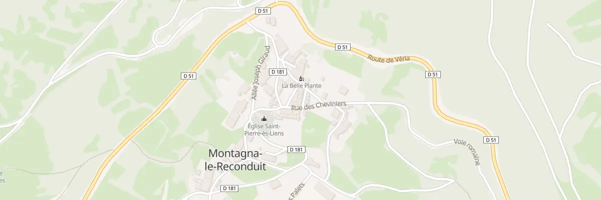 Plan du 5021 Rue des Chevinières à Montagna-le-Reconduit