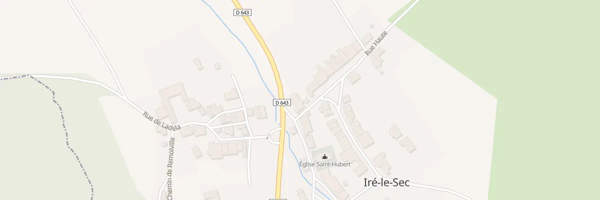 Plan du 1 Rte Nationale à Iré-le-Sec