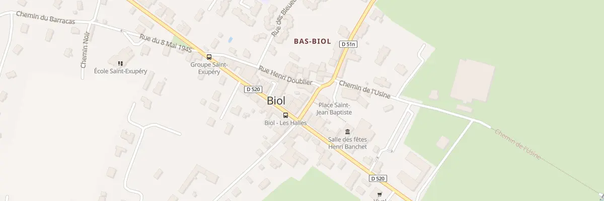 Plan du 5 Rue des Halles à Biol