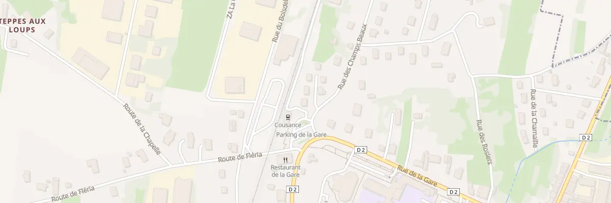 Plan du 2 Pl de la Gare à Cousance