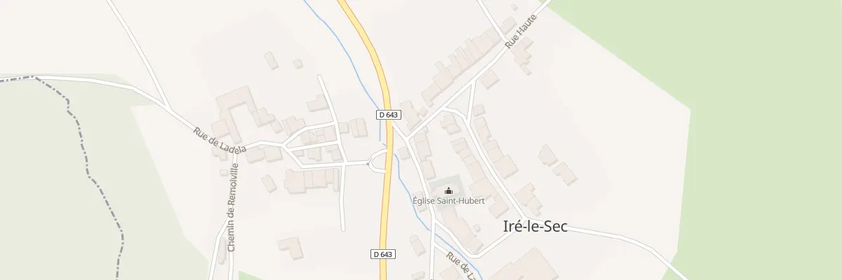 Plan du 3 Rte Nationale à Iré-le-Sec