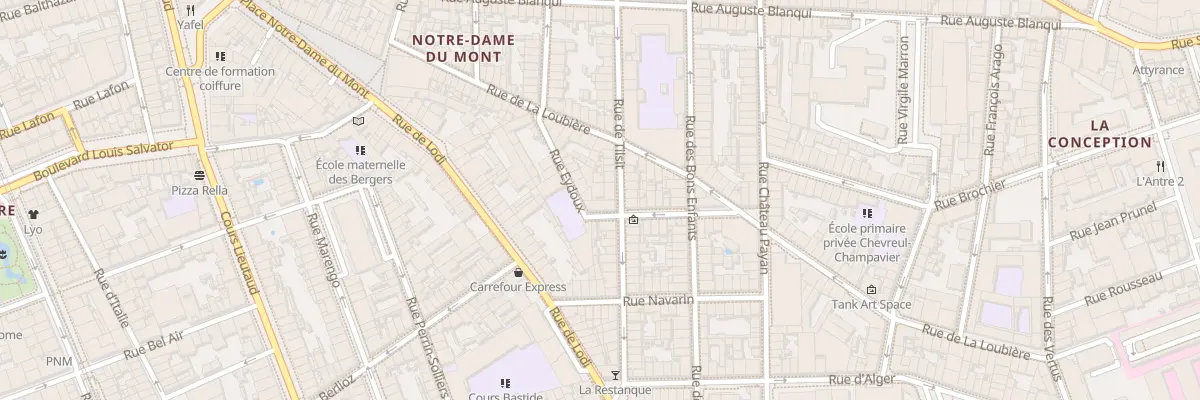 Plan du 50 Rue Tilsit à Marseille 6e Arrondissement