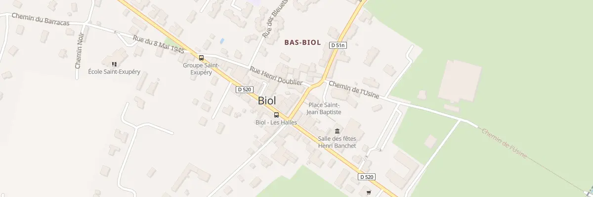 Plan du 7 Rue des Halles à Biol