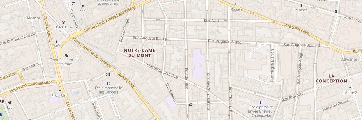 Plan du 30 Rue Tilsit à Marseille 6e Arrondissement