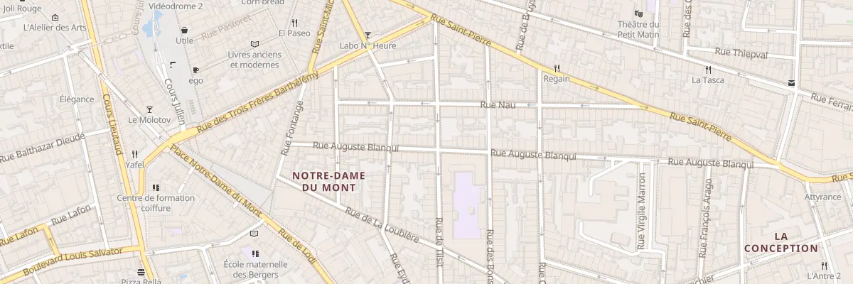 Plan du 39 Rue auguste blanqui à Marseille 6e Arrondissement