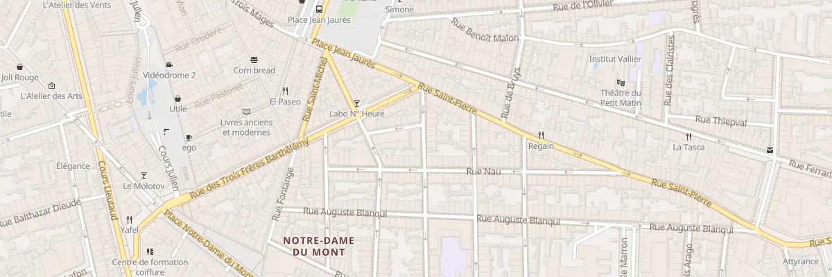 Plan du 10 Rue Tilsit à Marseille 6e Arrondissement