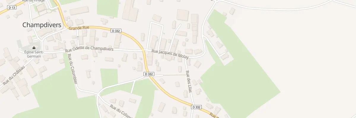 Plan du 2 Rue des Lilas à Champdivers