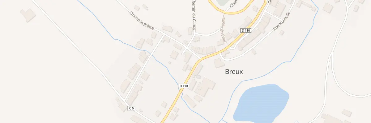 Plan du 3 Gr Grande Rue à Breux