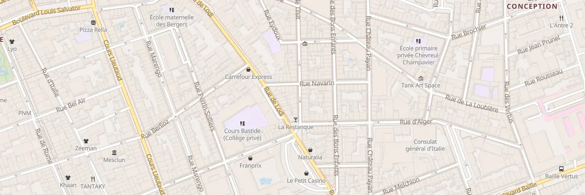 Plan du 76 Rue Tilsit à Marseille 6e Arrondissement