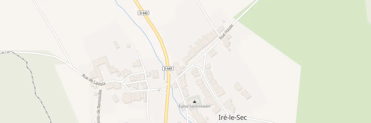 Plan du 1 Rue Haute à Iré-le-Sec