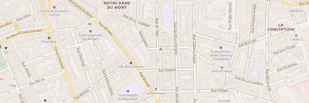 Plan du 56 Rue Tilsit à Marseille 6e Arrondissement