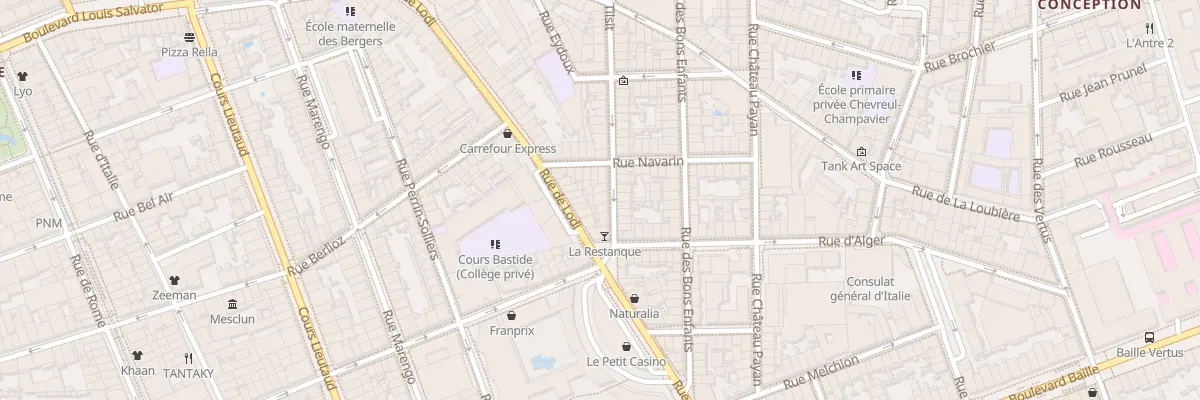Plan du 78 Rue Tilsit à Marseille 6e Arrondissement