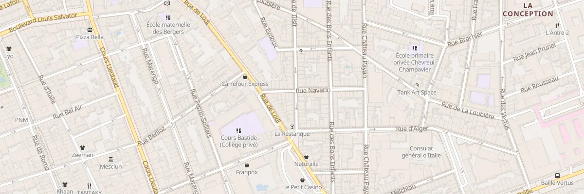 Plan du 72 Rue Tilsit à Marseille 6e Arrondissement