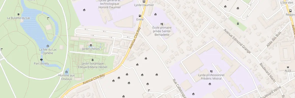 Plan du 8 Rue callelongue à Marseille 8e Arrondissement